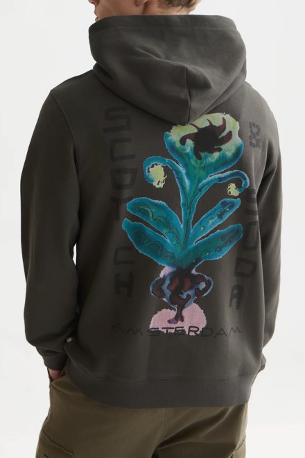 Суичър Front And Back Artwork Regular Fit Hoodie 183341 021 raven