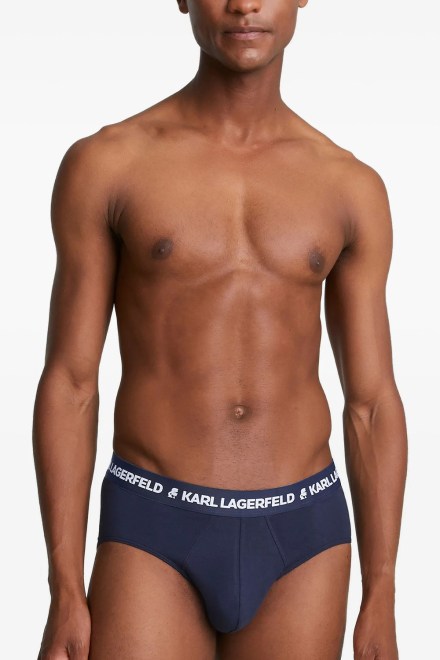 Бельо (Pack of 3) Logo Briefs A1M47152 937 black/white/navy