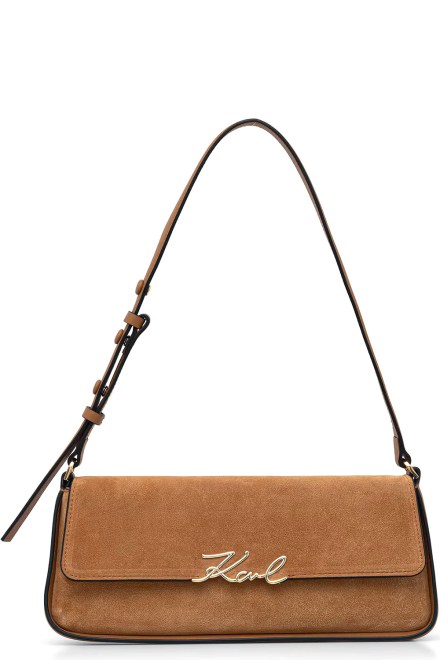 Чанта K/Signature Ew Shb Suede B3W30025 1xv caramel