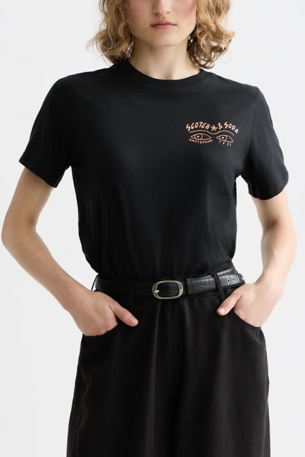 T-Shirt Small Chest Artwork Regular Fit U9A01096T 014 meteorite