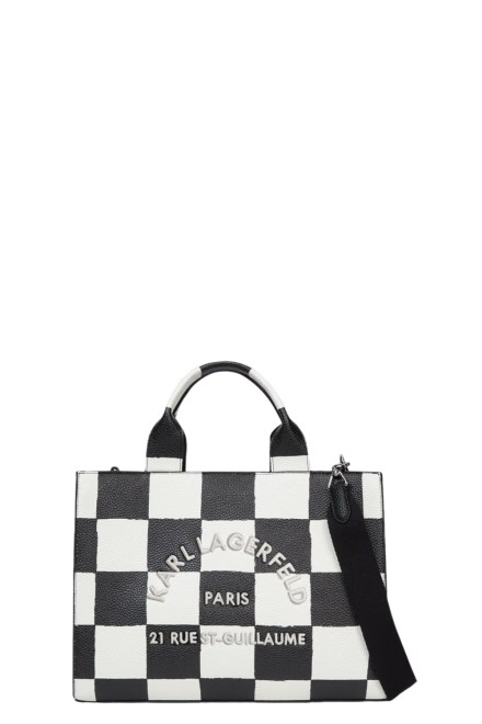 Чанта K/Rsg Md Square Tote Checker B3W30335 q99 black/white check